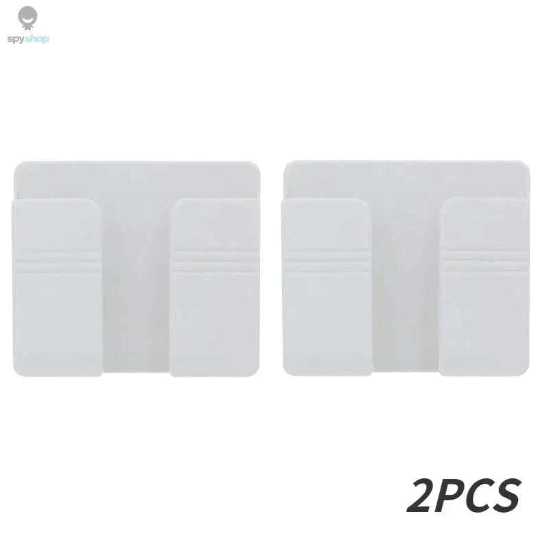 Wall Mounted Storage Box Organizer – Punch‑Free Holder for Remotes, Phones & Chargers-4PCS-Black