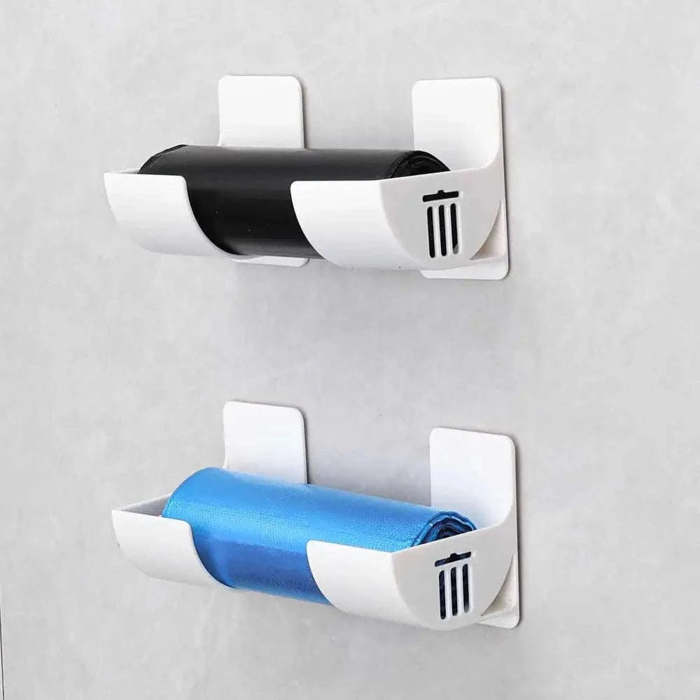 Wall Mounted Trash Bag Holder for Easy Kitchen Storage-2pcs