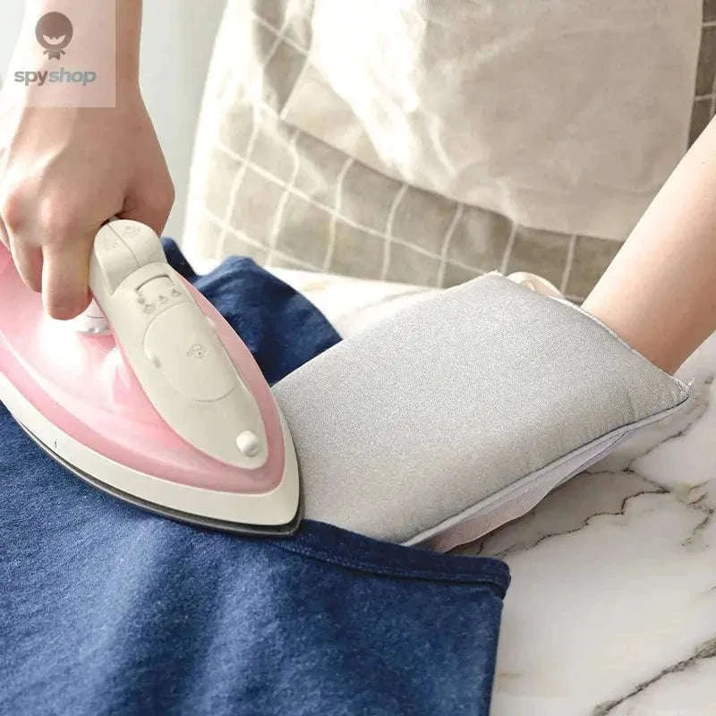 Washable Mini Ironing Board Glove for Precise Garment Pressing-Grey B