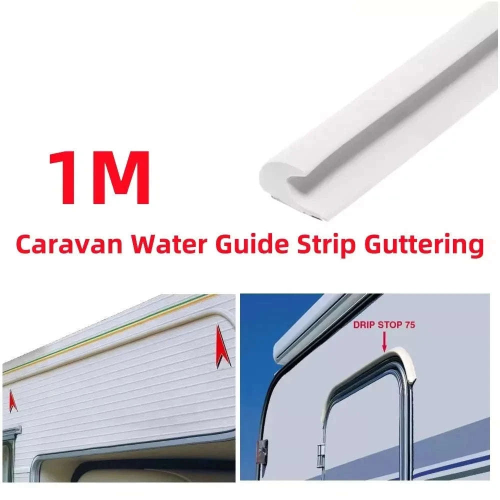 Water Guide Strip Drip Stop for Caravan, Motorhome, Camper, Van, Car, RV-as pic