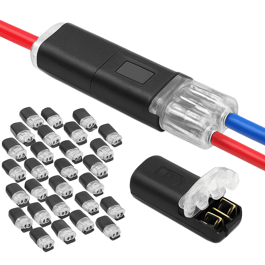 Waterproof 2-Pin Automotive Electrical Connector Plug-10pcs