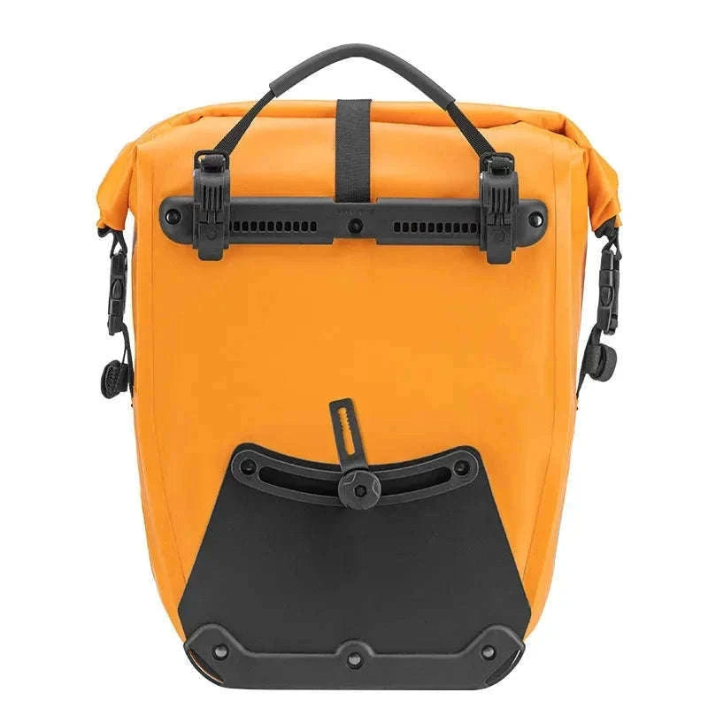 Waterproof 25L Bike Rack Bag with Roll Top & Storage Pockets-30140022004