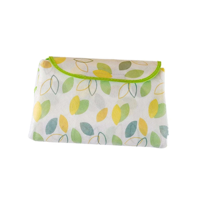 Waterproof Beach Mat Folding Mattress Portable Lightweight Picnic Mat-Yellow grid / 100-150cm