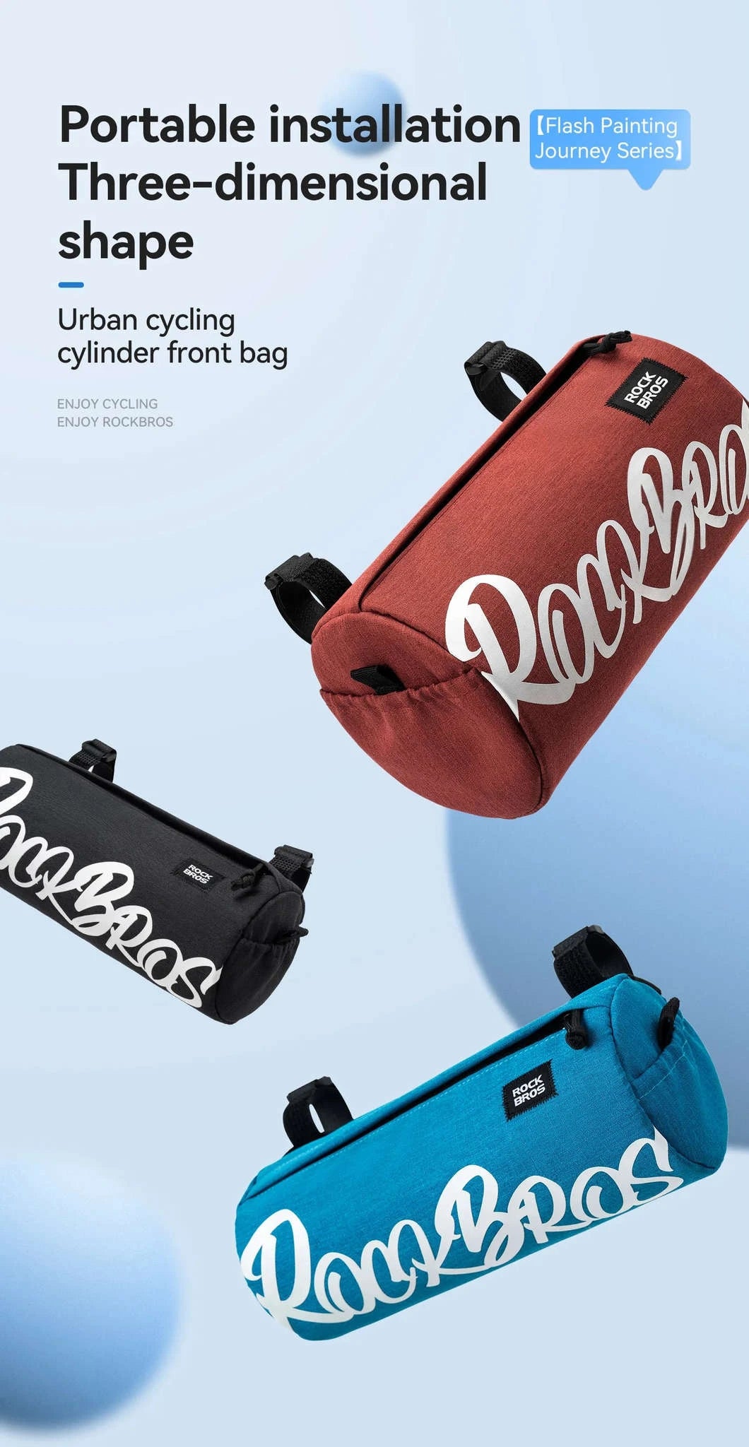 Waterproof Bicycle Cylinder Pannier Bag Adjustable Bike Storage Pack-2L G005-1 / 3.6L