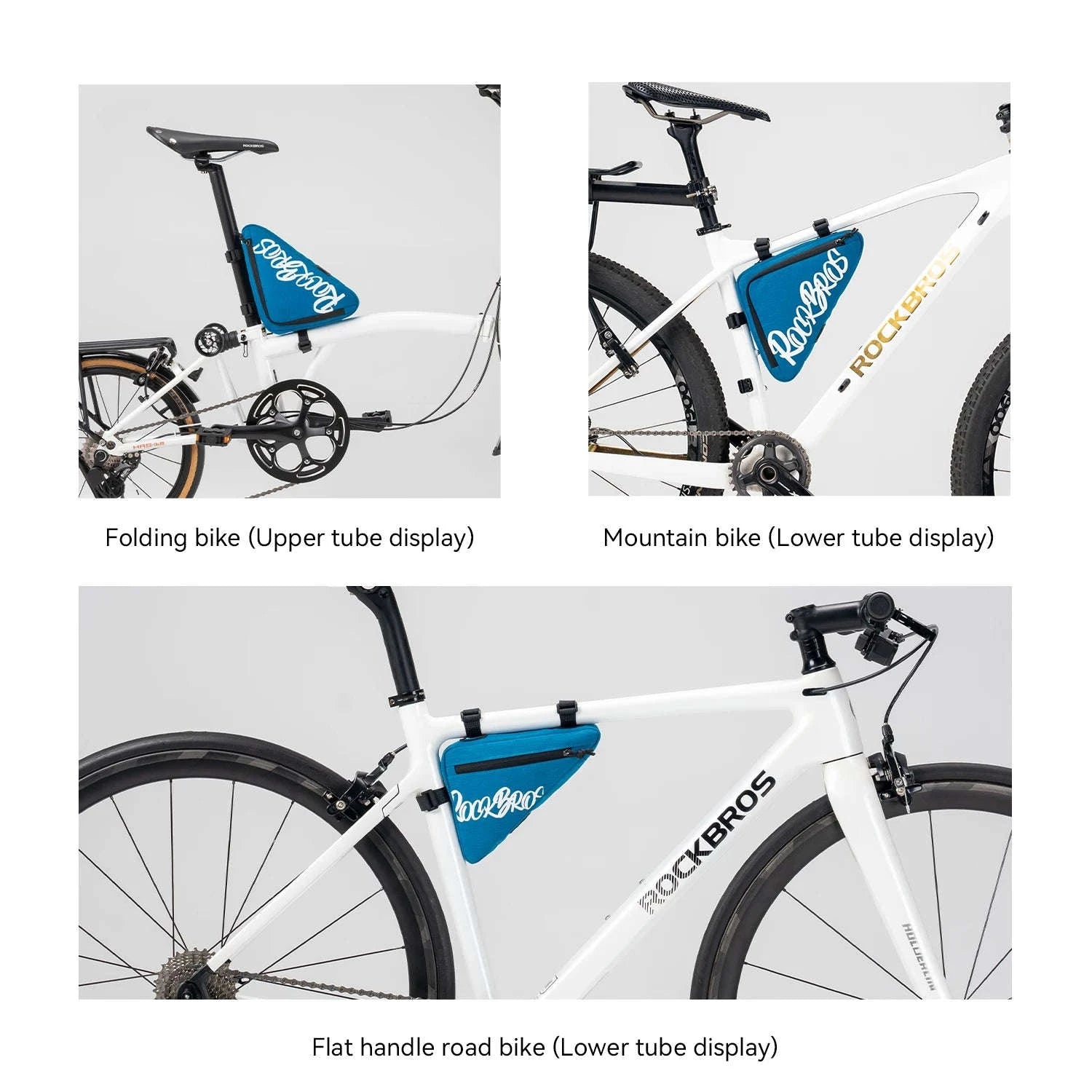 Waterproof Bicycle Top Tube Bag for Cycling Essentials-1.4L G002-3 / 0.8L