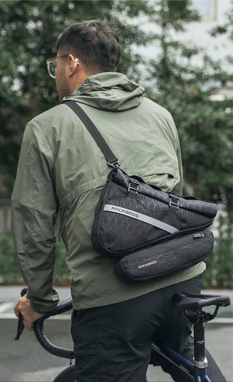 Waterproof Bicycle Triangle Bag 2-in-1 Detachable Bike Storage Pack-30180017001