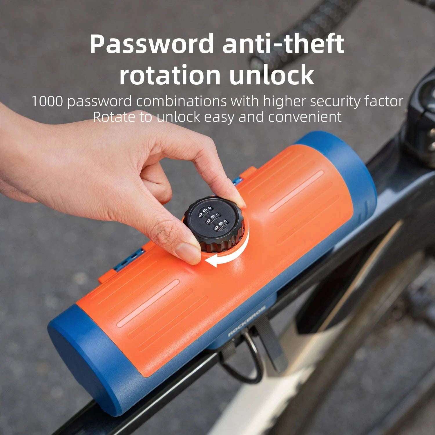 Waterproof Bike Frame Bag with Password Lock 0.7L-30120125001 / about 0.7L