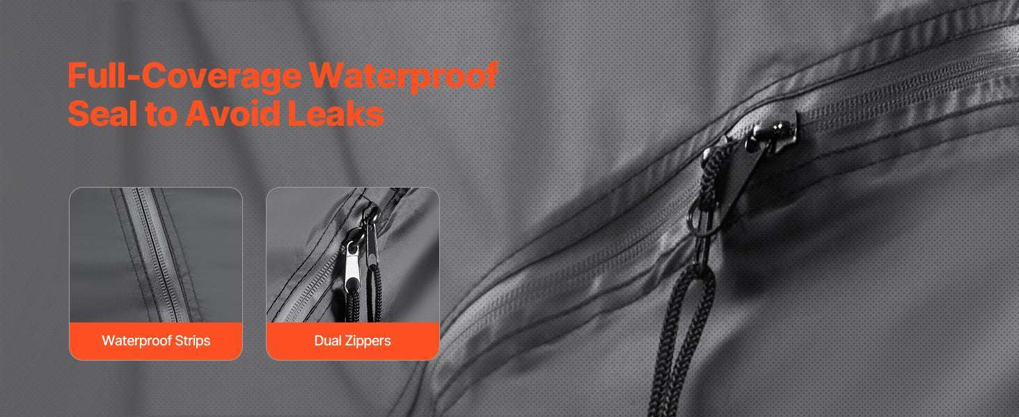 Waterproof Bike Storage Tent with Vent Window and Fiberglass Frame-Single Side Opening / United States
