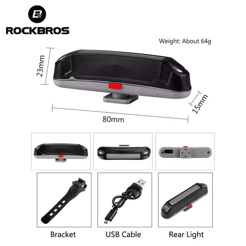 Waterproof Bike Taillight LED Rear Light with Multiple Modes-WR01A -7Modes