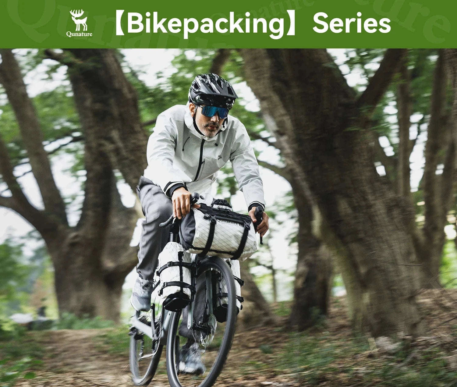 Waterproof Bikepacking Saddle Bag 6L/12L Rack Storage for Cycling-white-12L(only bag)