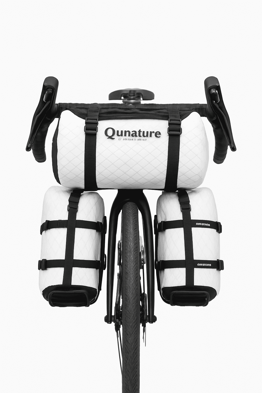 Waterproof Bikepacking Saddle Bag 6L/12L Rack Storage for Cycling-white-12L(only bag)