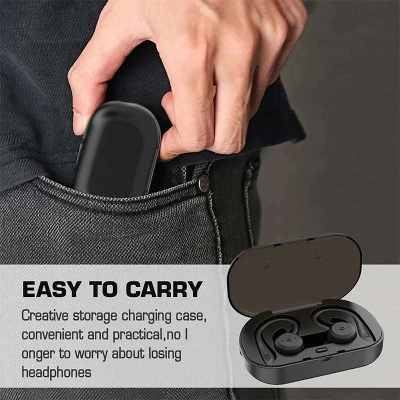 Waterproof Bluetooth 5.0 Sport Earbuds with 20H Playtime & Dual Wear Fit-Pink