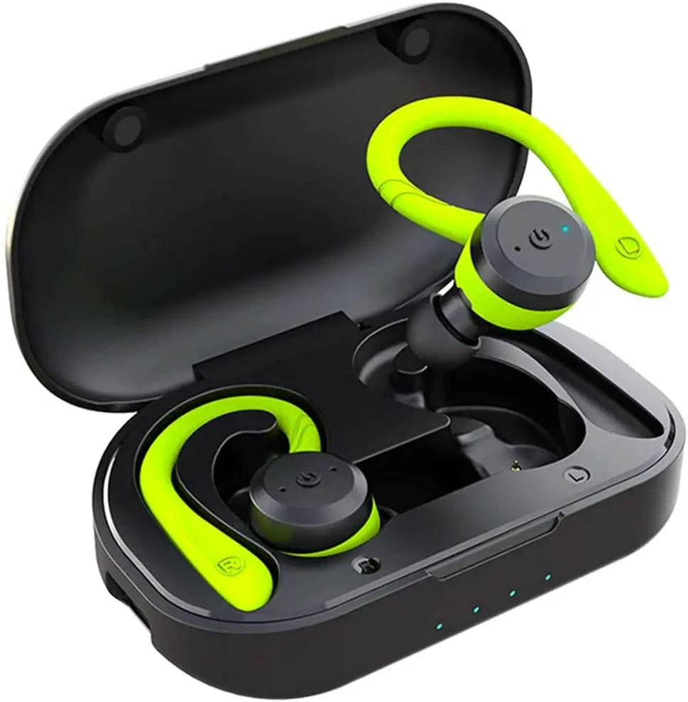 Waterproof Bluetooth 5.0 Sport Earbuds with 20H Playtime & Dual Wear Fit-Pink