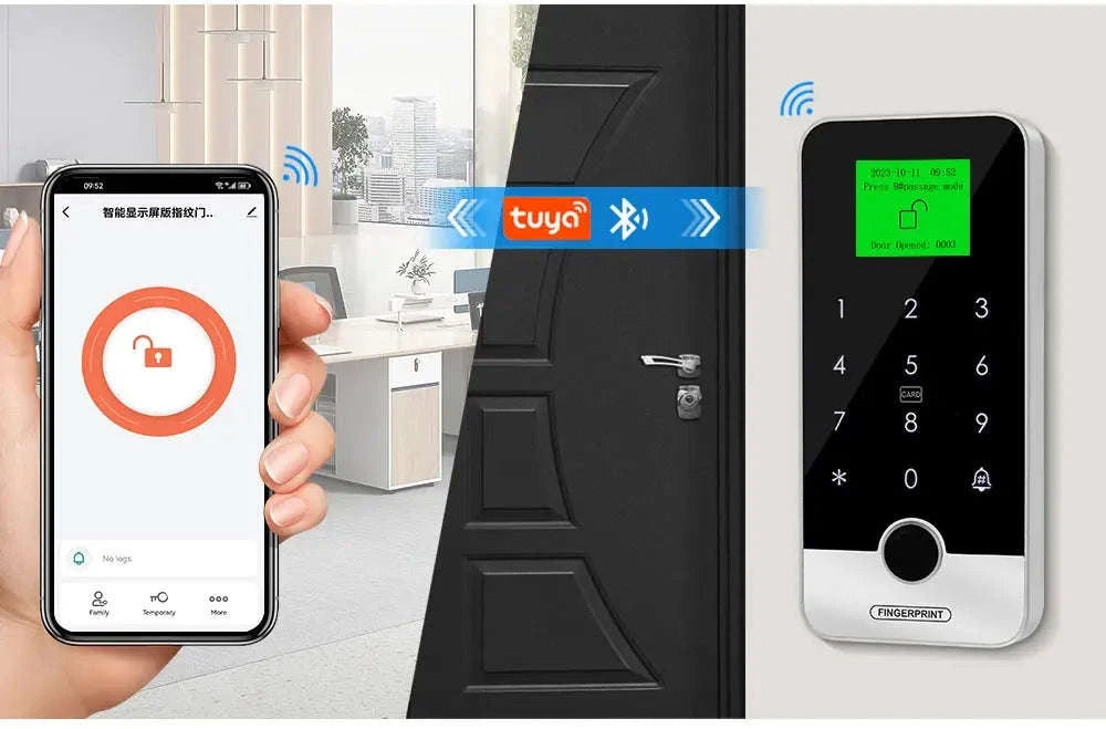 Waterproof Bluetooth Tuya Fingerprint Access Controller-S300X VS Mixed Keys
