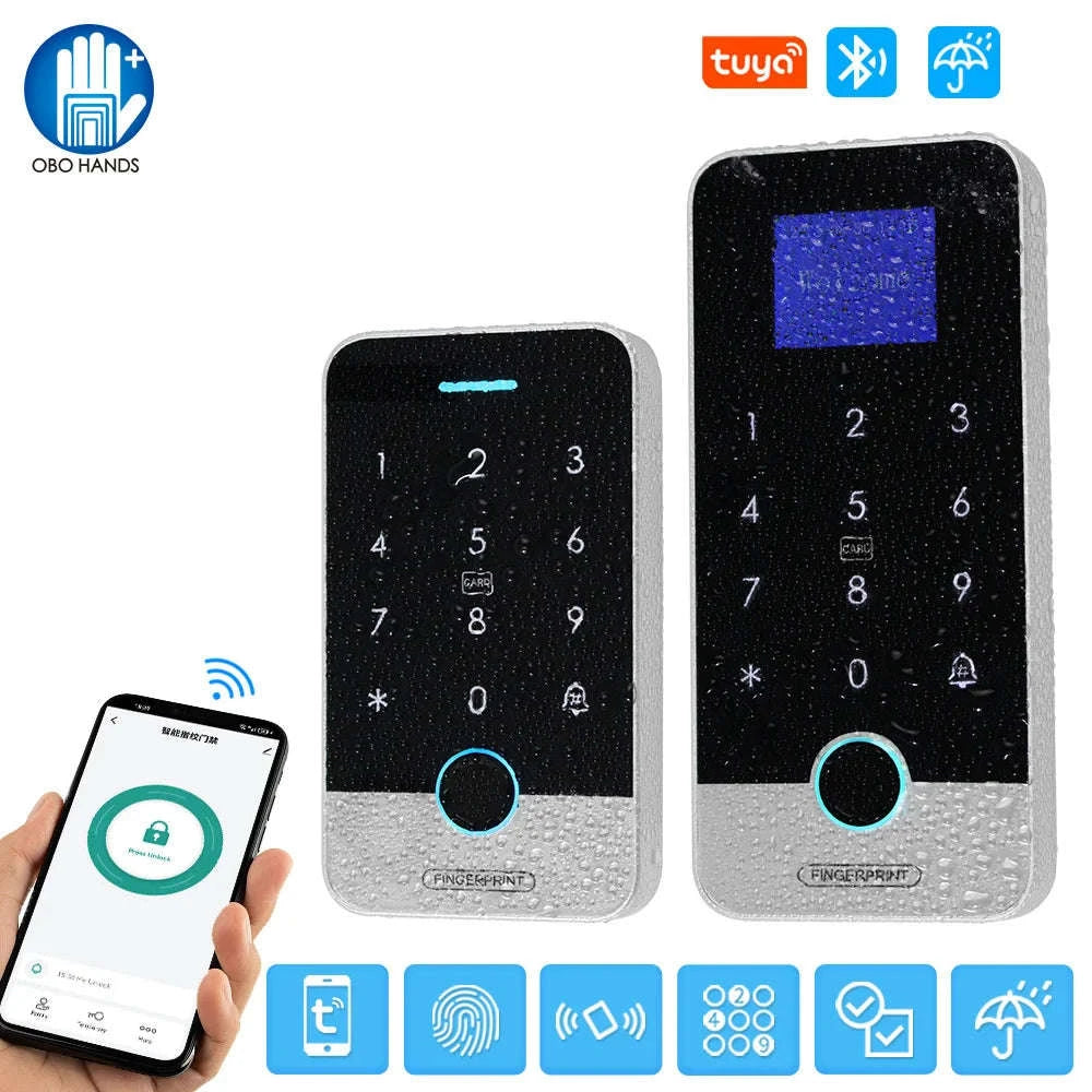 Waterproof Bluetooth Tuya Fingerprint Access Controller-S300X VS Mixed Keys