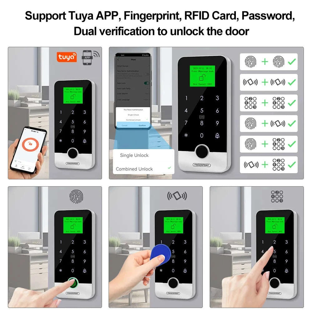 Waterproof Bluetooth Tuya Fingerprint Access Controller-S300X VS Mixed Keys