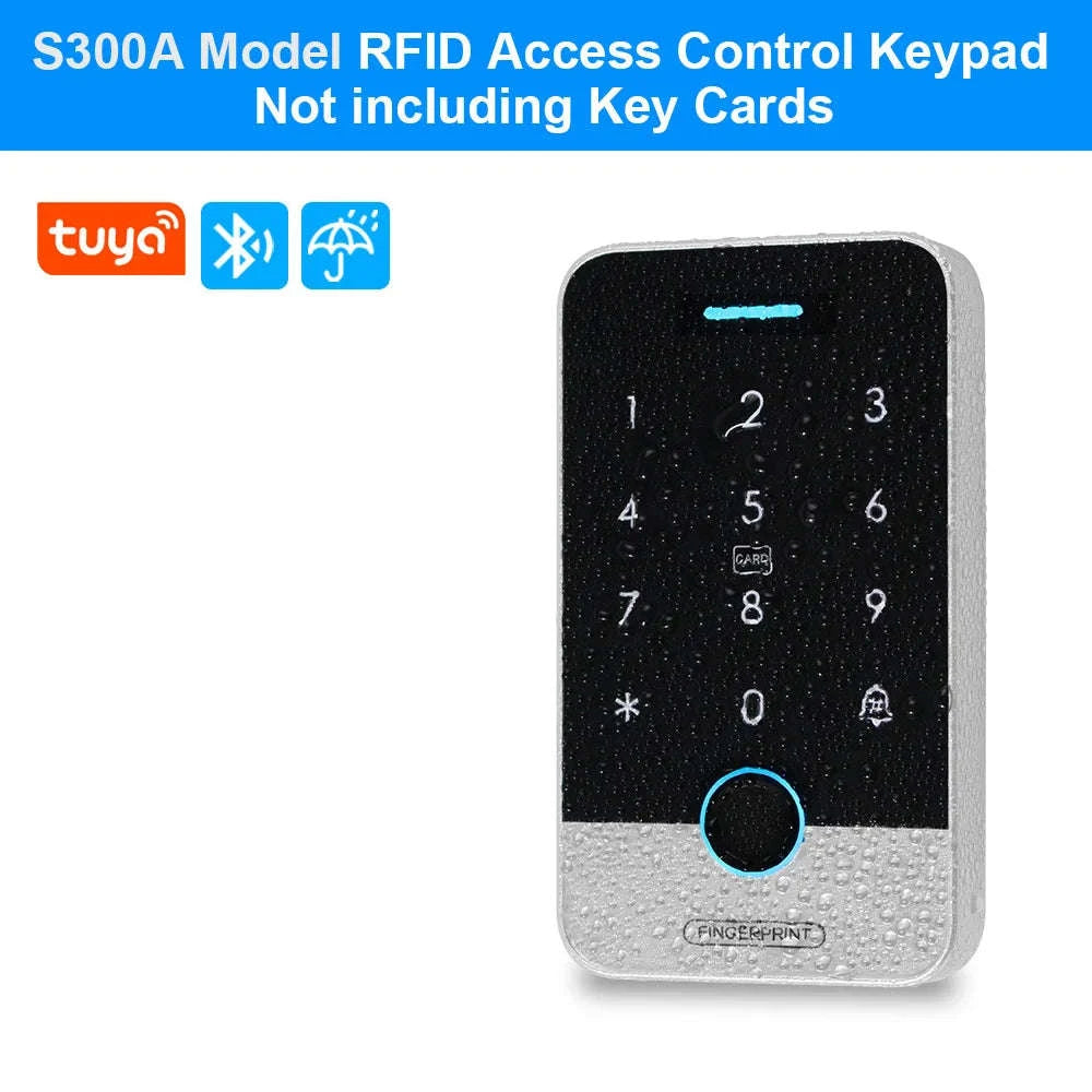 Waterproof Bluetooth Tuya Fingerprint Access Controller-S300X VS Mixed Keys