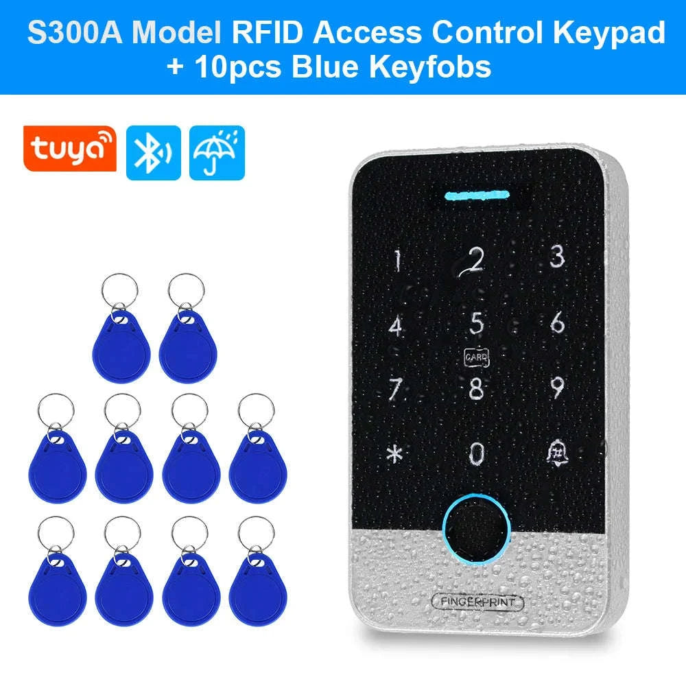 Waterproof Bluetooth Tuya Fingerprint Access Controller-S300X VS Mixed Keys