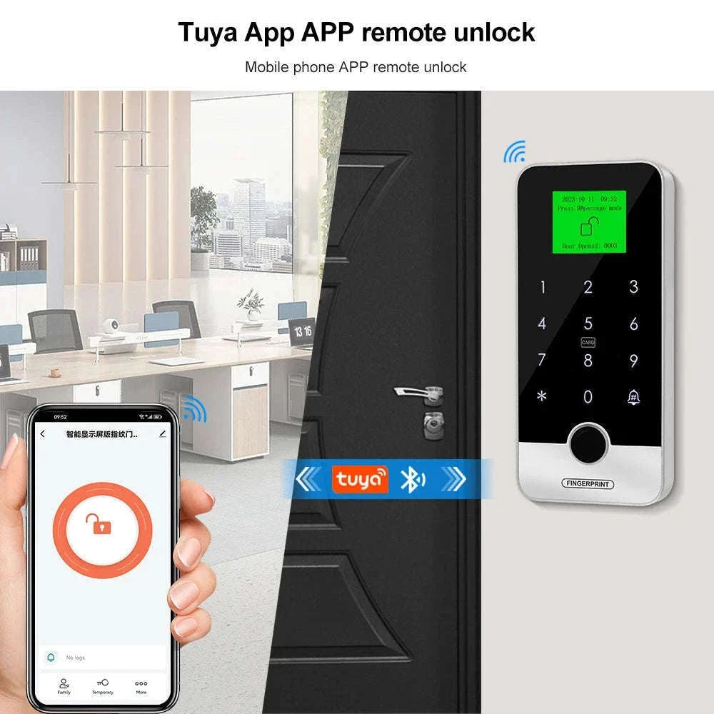 Waterproof Bluetooth Tuya Fingerprint Access Controller-S300X VS Mixed Keys