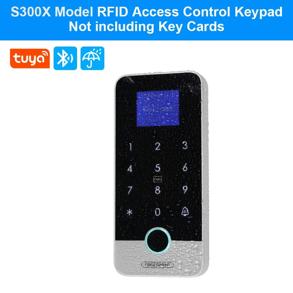 Waterproof Bluetooth Tuya Fingerprint Access Controller-S300X VS Mixed Keys