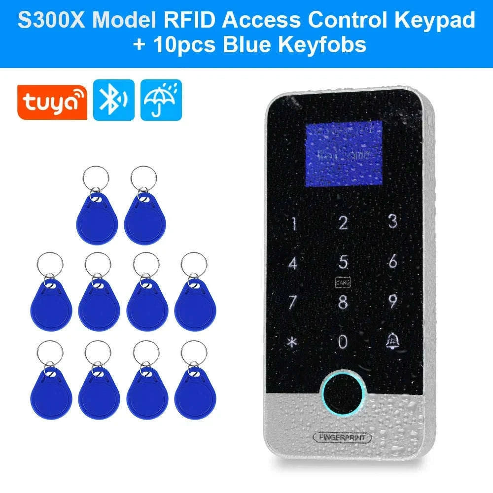 Waterproof Bluetooth Tuya Fingerprint Access Controller-S300X VS Mixed Keys