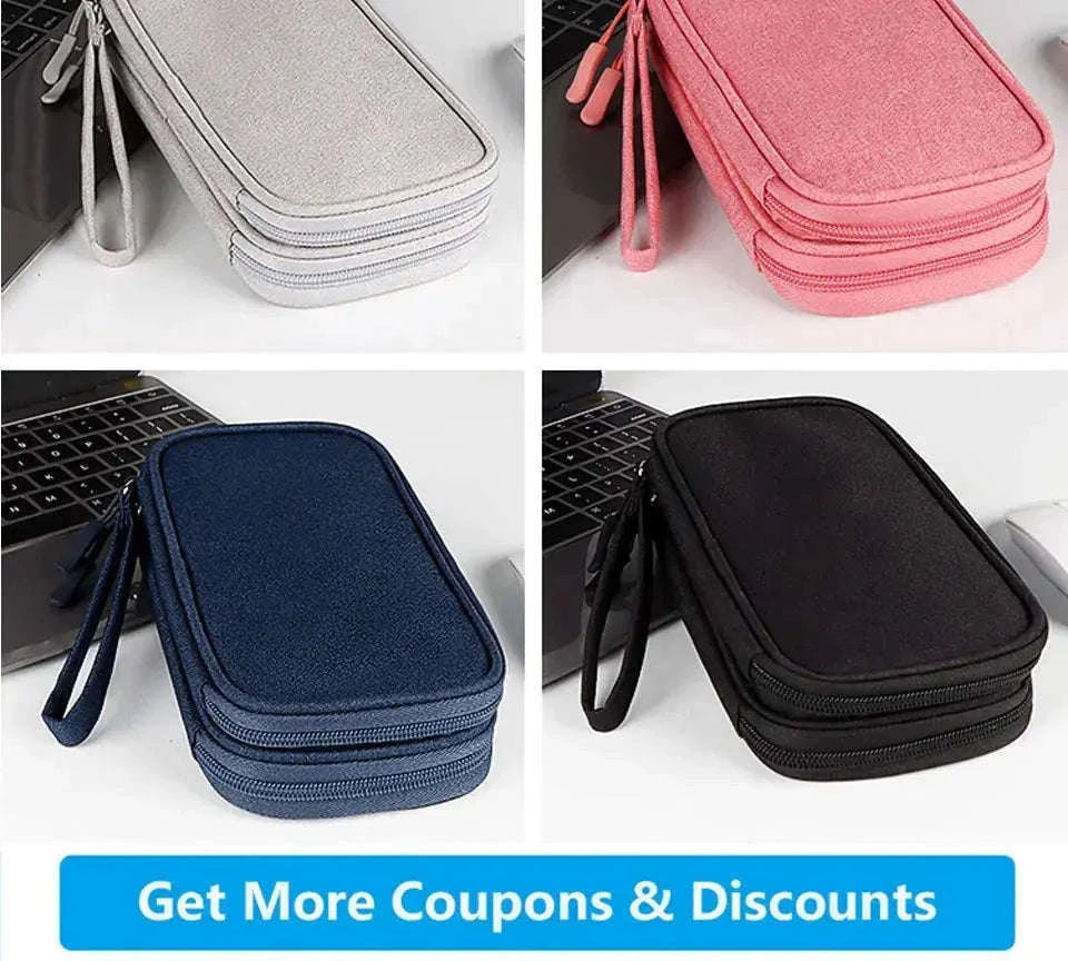 Waterproof Cable Storage Bag for Travel and Everyday Organization-Single Layer 1