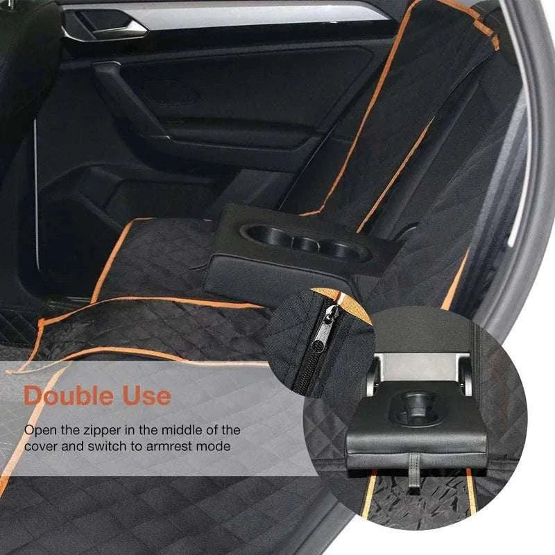 Waterproof Car Dog Seat Cover for Back Seat-black