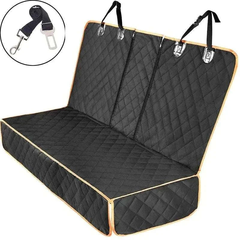 Waterproof Car Dog Seat Cover for Back Seat Protection-black