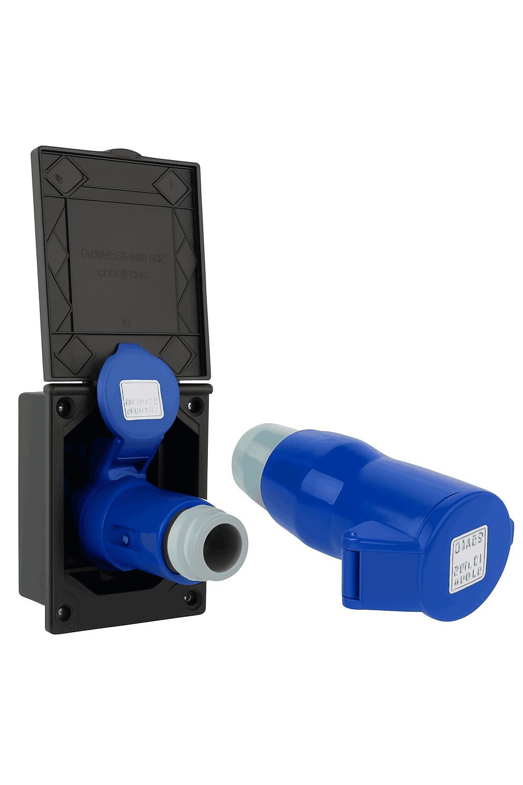 Waterproof Caravan Flush Mount Plug Socket 220-240V 16A-Socket Set