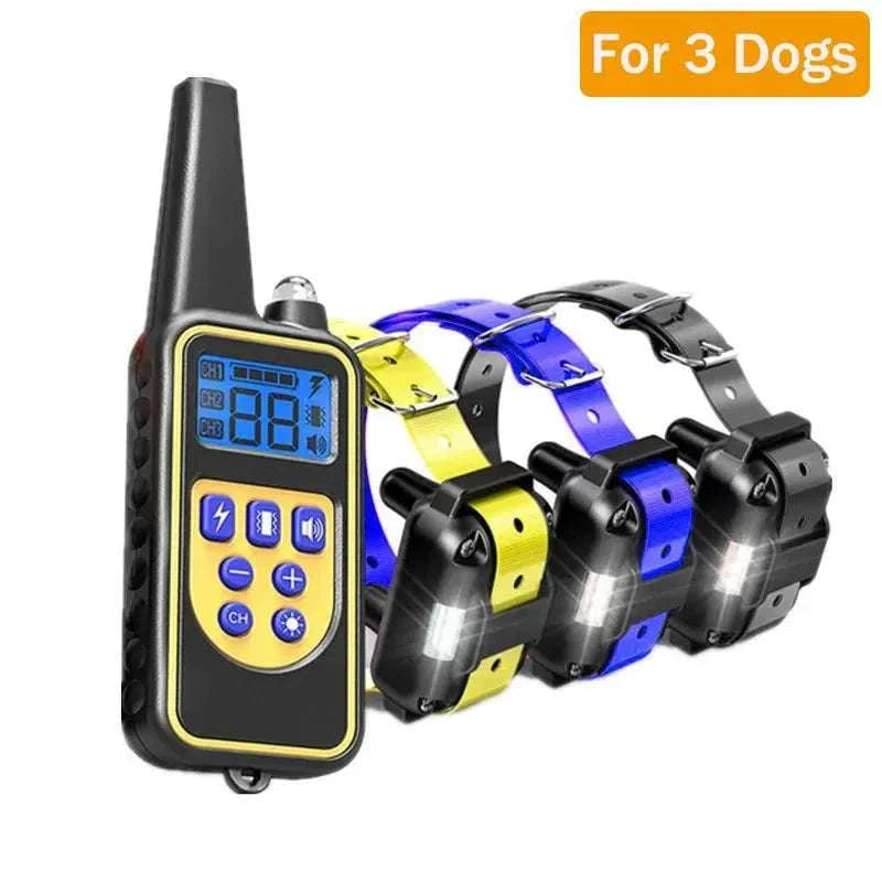 Waterproof Dog Training Collar with Remote, Rechargeable Anti-Bark-For 2 Dogs