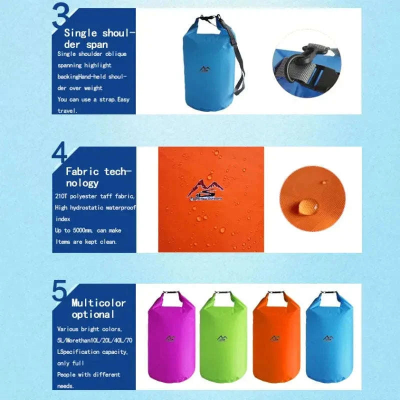 Waterproof Dry Bag Sack for Outdoor Adventures-40L