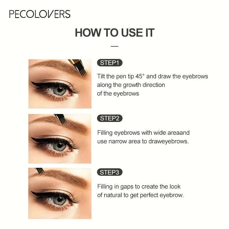 Waterproof Eyebrow Pen – 4-Split Tip Tattoo Pencil-04