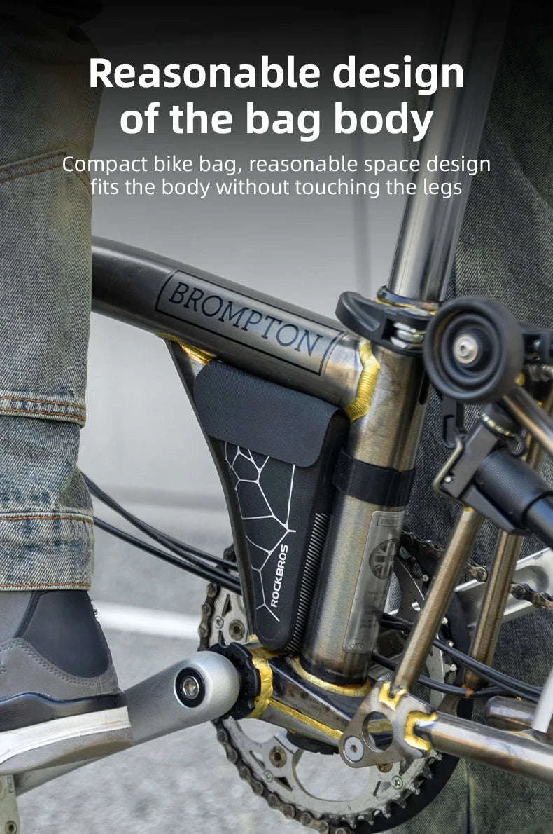 Waterproof Folding Bike Triangle Bag for Brompton, 0.32L-30180026002