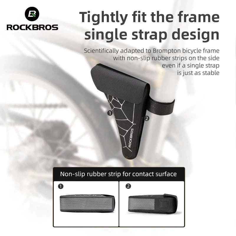 Waterproof Folding Bike Triangle Bag for Brompton, 0.32L-30180026002