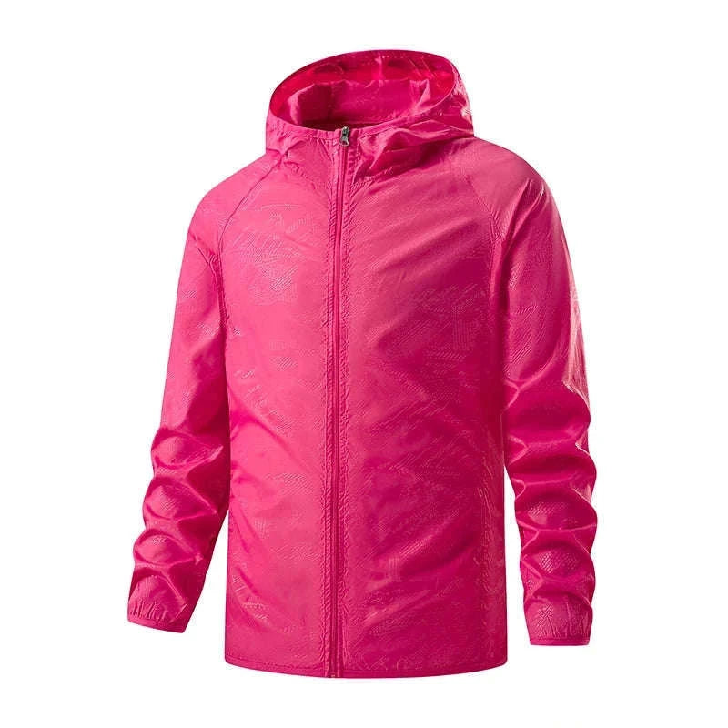 Waterproof Hiking Jacket for Men and Women Sun Protection-Unisex Sky Blue / 4XL