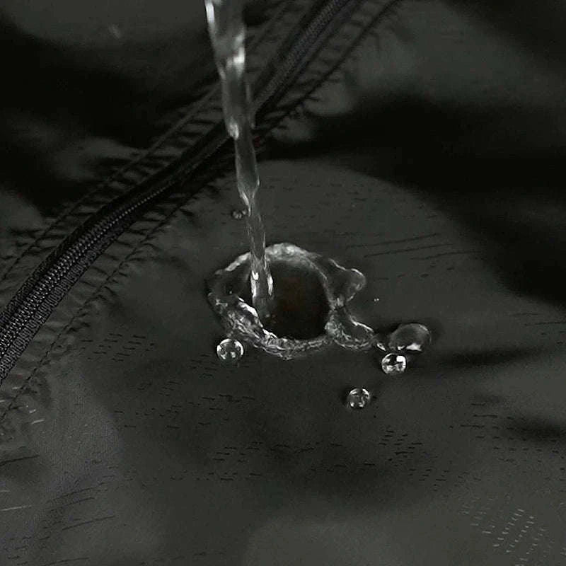 Waterproof Hiking Jacket with Packable Carry Pouch-Unisex Sky Blue / M