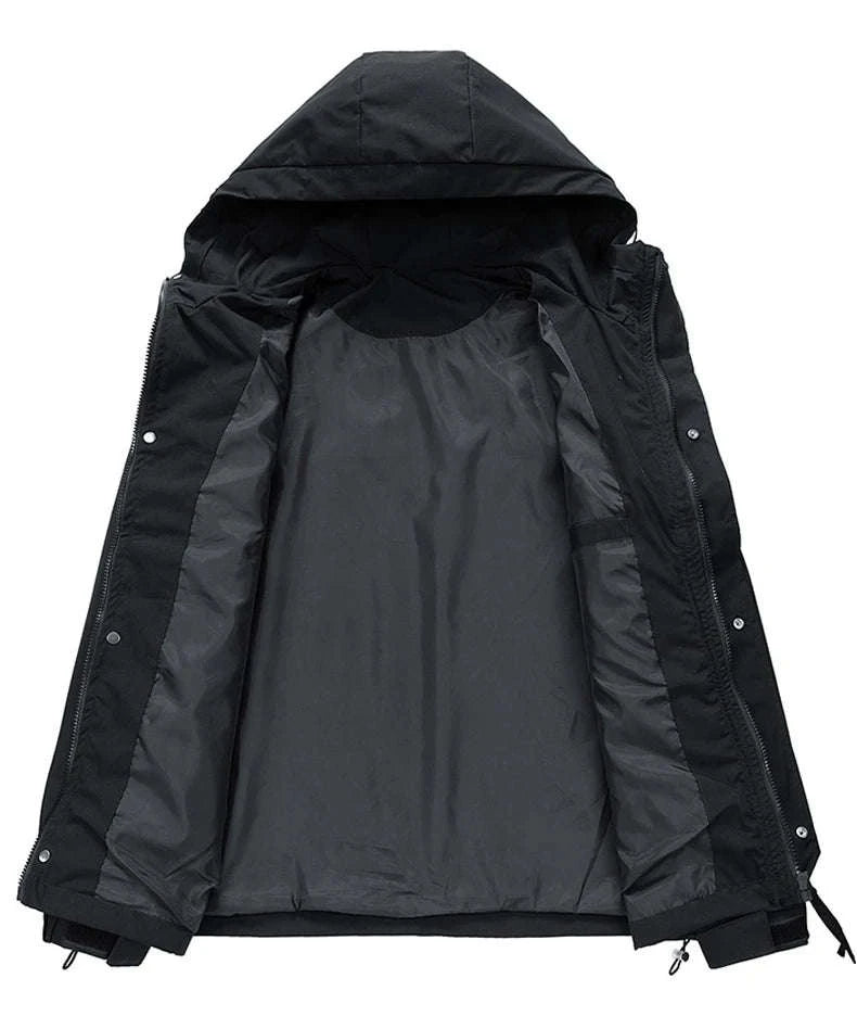 Waterproof Hooded Jacket for Men-2XL / FluorescentGreen / CHINA