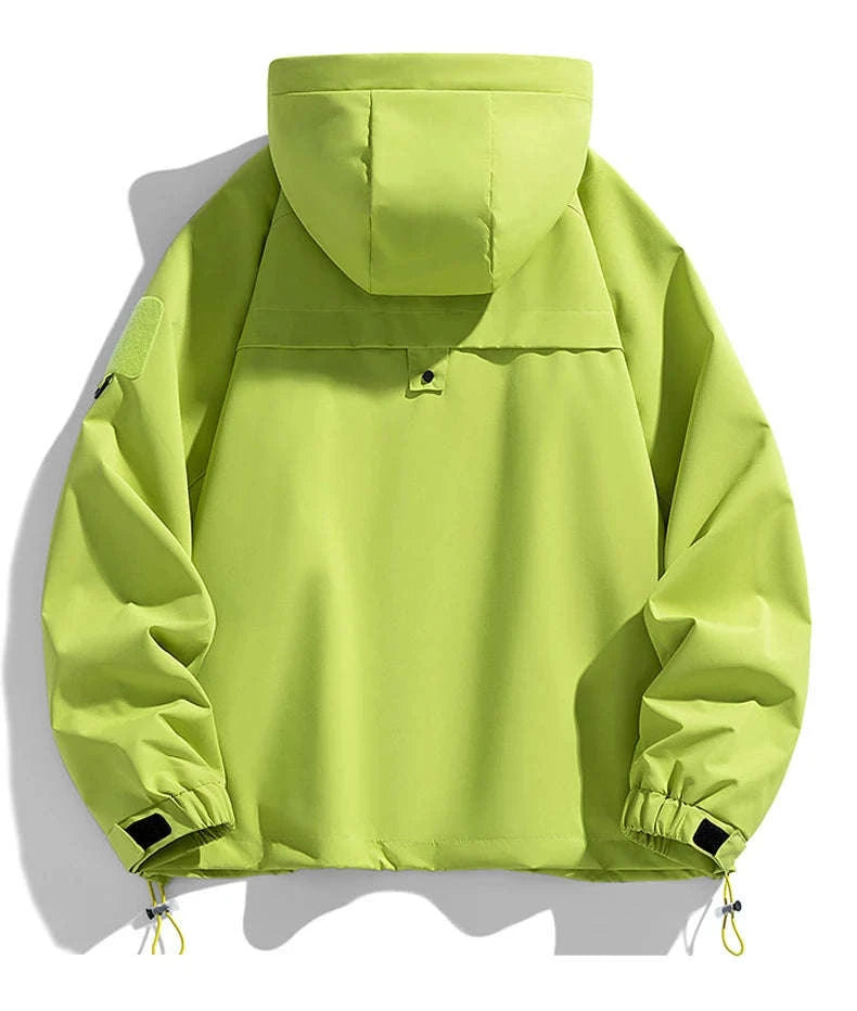 Waterproof Hooded Jacket for Men-2XL / FluorescentGreen / CHINA