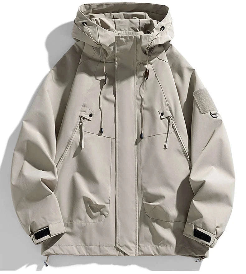Waterproof Hooded Jacket for Men-2XL / FluorescentGreen / CHINA
