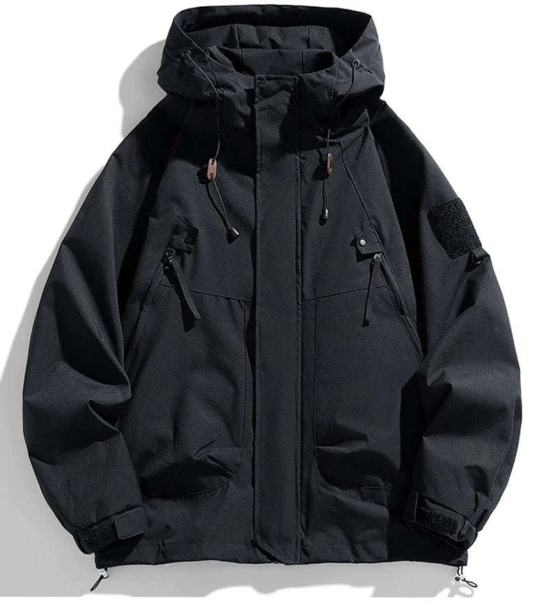 Waterproof Hooded Jacket for Men-2XL / FluorescentGreen / CHINA
