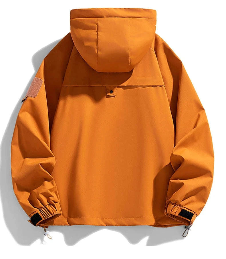 Waterproof Hooded Jacket for Men-2XL / FluorescentGreen / CHINA