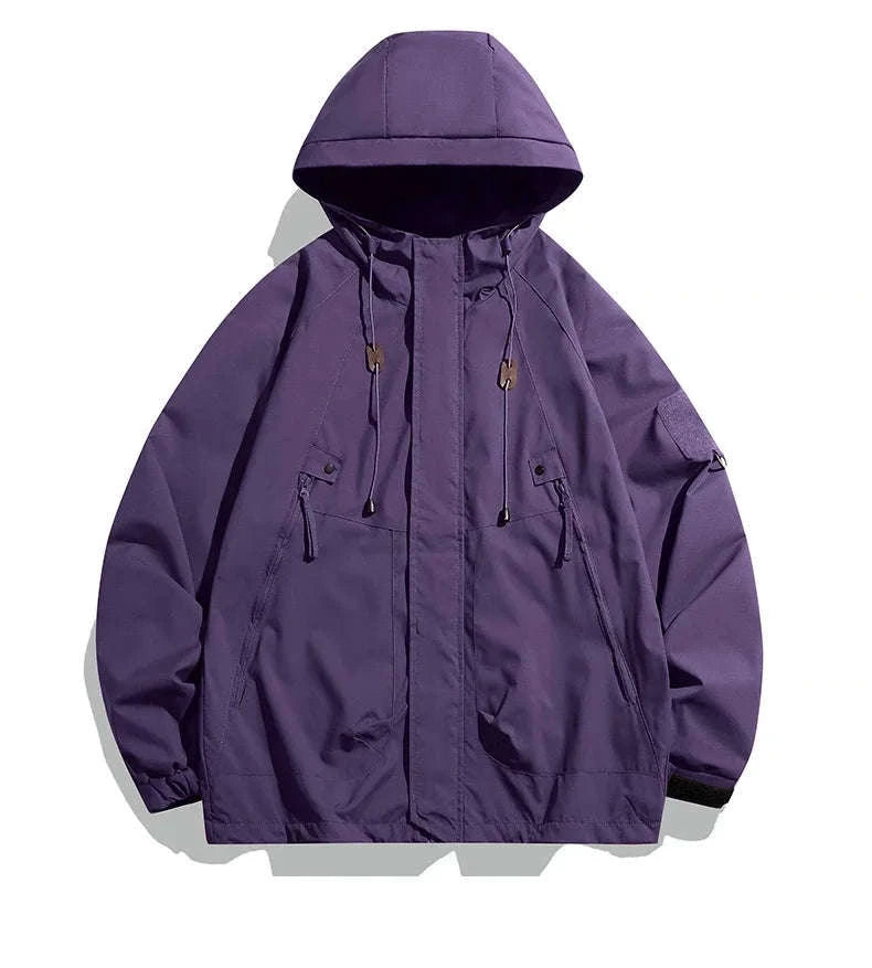 Waterproof Hooded Jacket for Men-2XL / FluorescentGreen / CHINA
