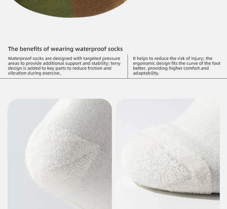 Waterproof Knee-High Hiking Socks for Outdoor, Snow, and Cycling-600092-KQ / S(EUR 37-39)