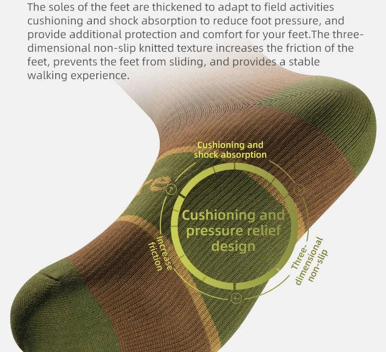 Waterproof Knee-High Hiking Socks for Outdoor, Snow, and Cycling-600092-KQ / S(EUR 37-39)