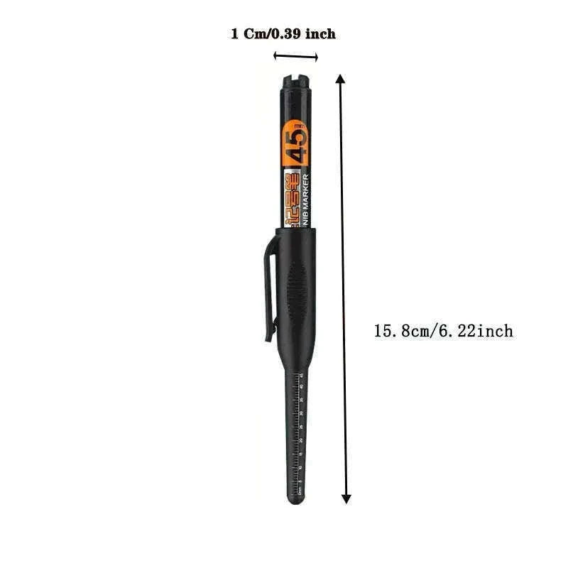 Waterproof Long Head Marker Pen Set for Deep Hole Marking-10 mix