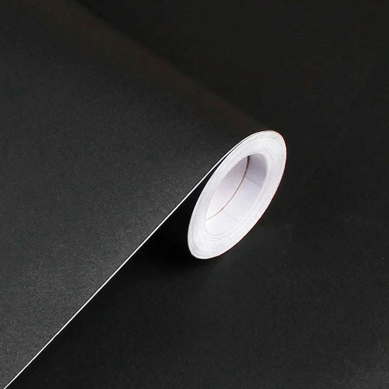 Waterproof Matte Wallpaper Self-Adhesive Vinyl Roll-400cmx55cm / White