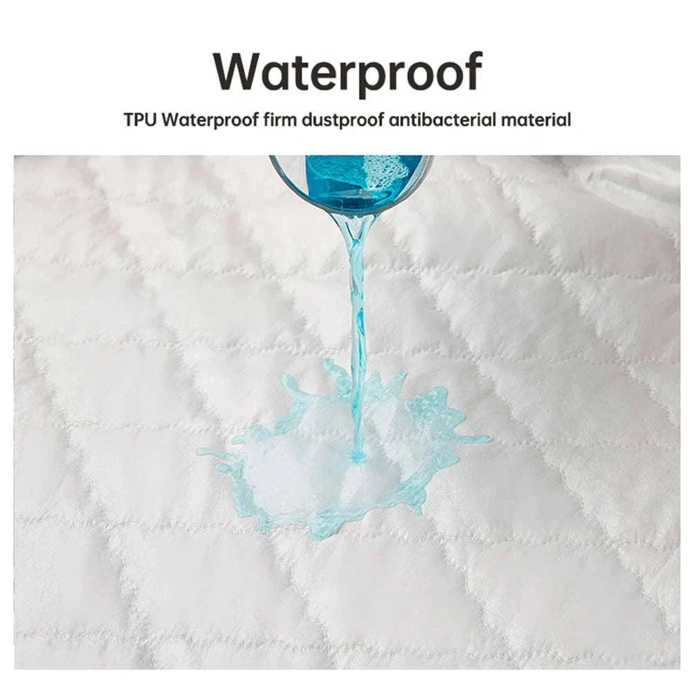 Waterproof Mattress Protector Fitted Sheet for Everyday Clean Sleep-Gray / 150x200x30cm