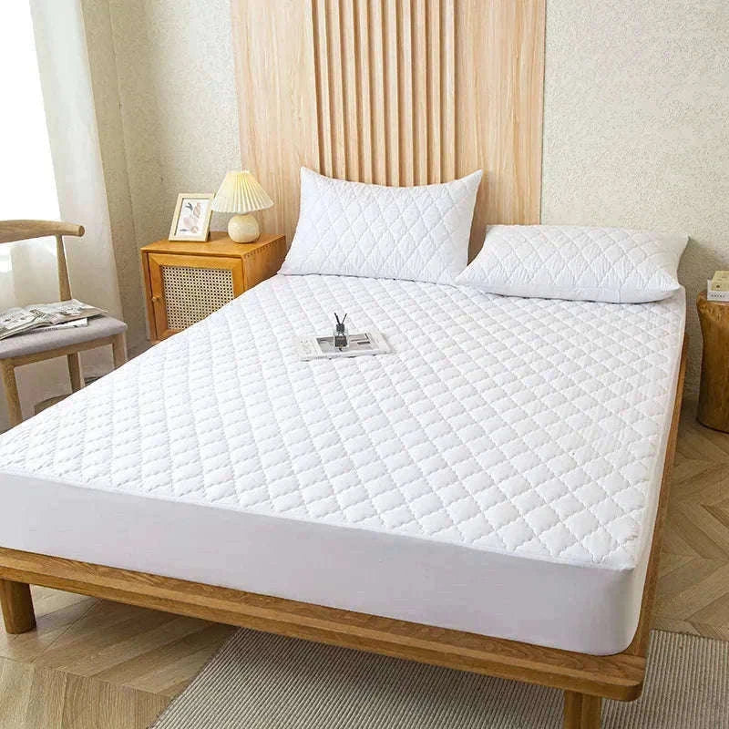 Waterproof Mattress Protector Fitted Sheet for Everyday Clean Sleep-Gray / 150x200x30cm