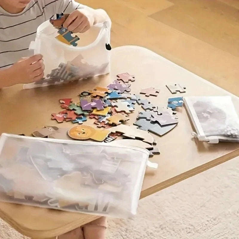 Waterproof Mesh Zipper Pouch Set (5pcs)-5pc-L / China Mainland