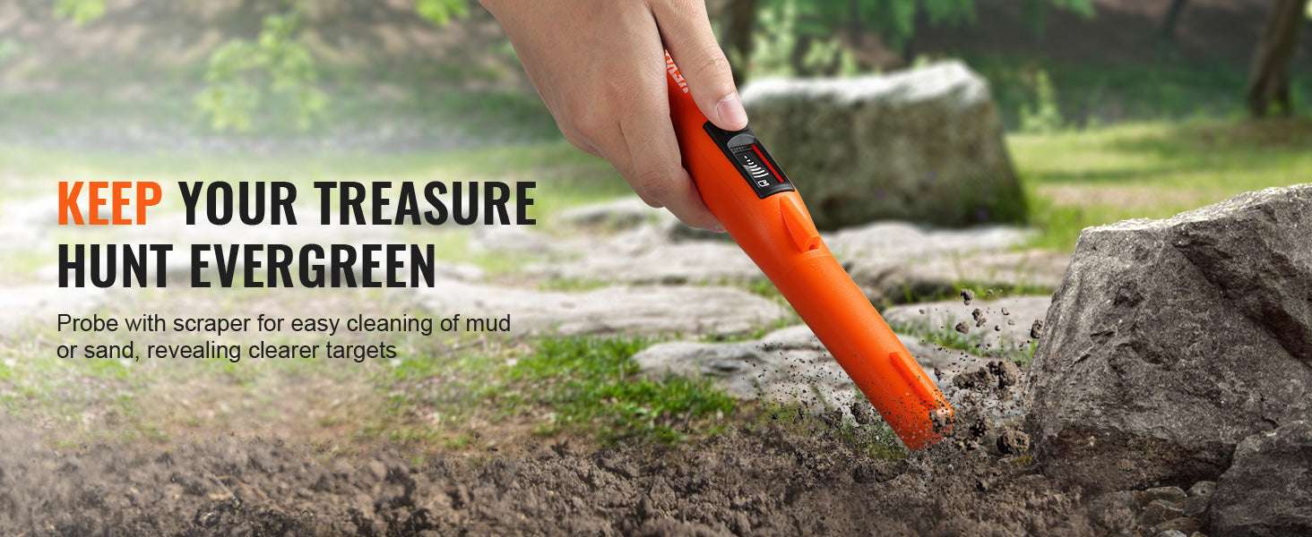 Waterproof Metal Detector Pinpointer Wand with 3 Modes-TS102 IP68 / United States